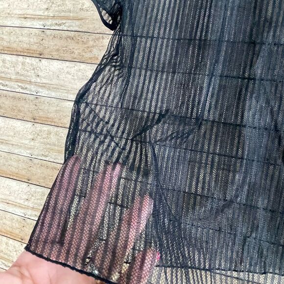 Babaton Black Mrsh Top sz Sm - Picture 4 of 5